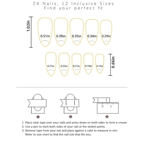 PRESS On Acrylic Blush Pink Stiletto Nails 24 Piece - Picture 2 of 2